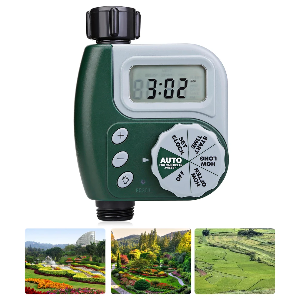 

Single Outlet Hose Faucet Timer with Large Digital Display Automatic Smart Intelligence Watering Kits for Yard Garden Greenhouse