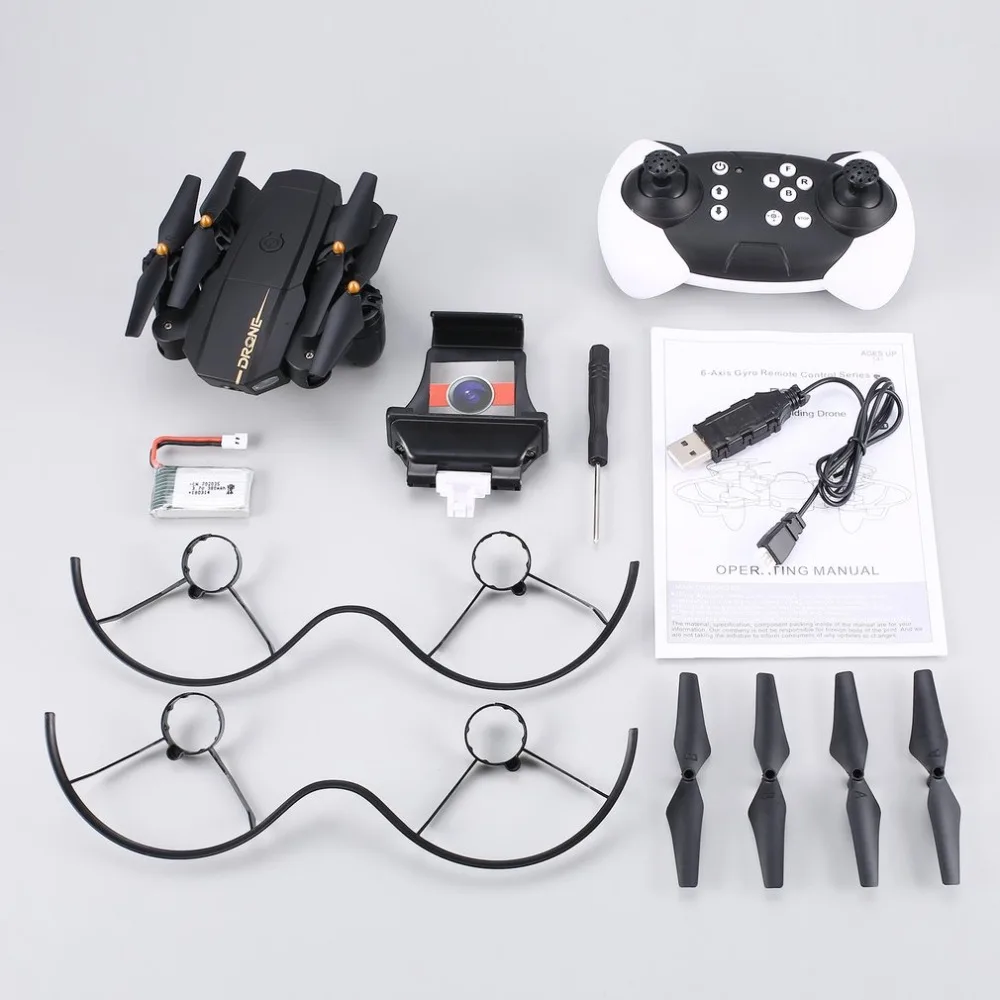 X39 1 Pocket Mini FPV Foldable font b Drone b font RC Quadcopter with 0 3M