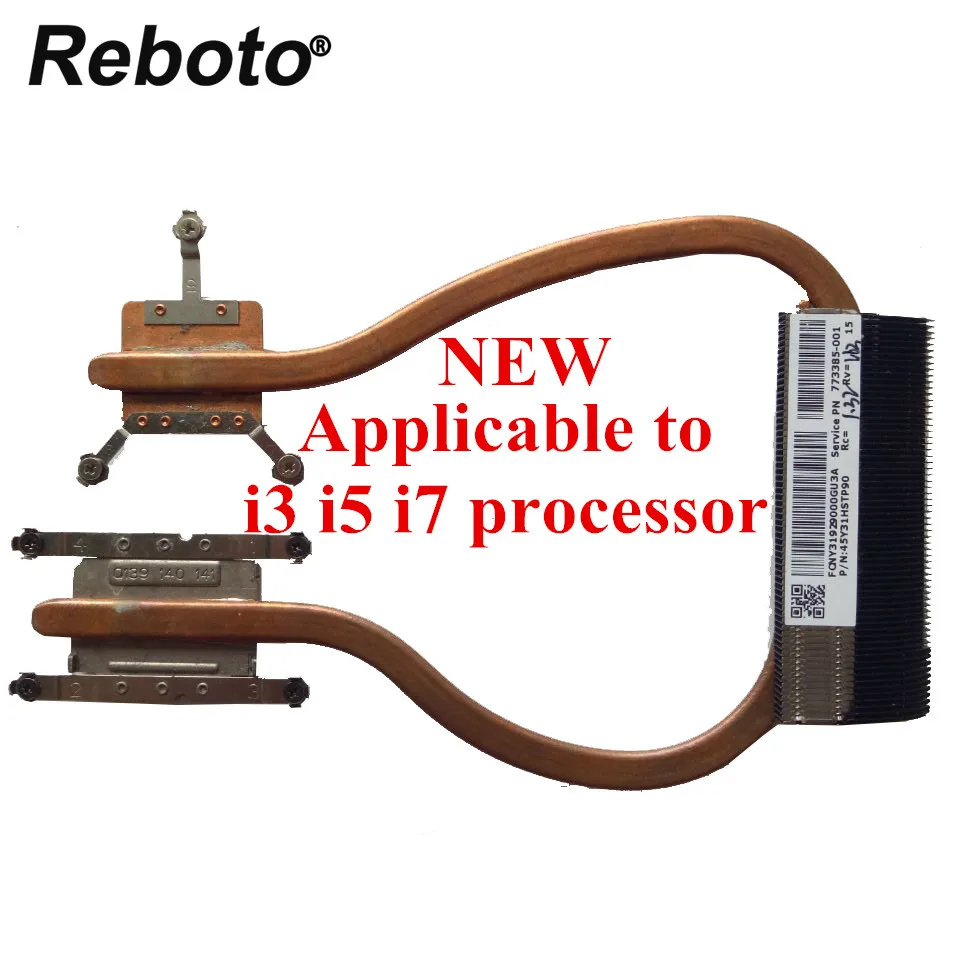

Reboto Original Laptop Cooler For HP 15-K 17-K M7-K 15T-K 15-P 17-P Heatsink Radiator 773385-001 100% Tested Fast Ship