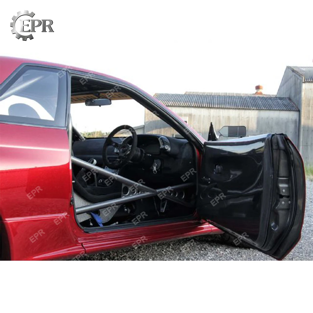 Buy For Nissan R34 GTR Carbon Fiber Inner Door Card RHD (Pair) body kit car