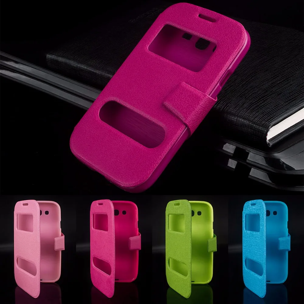

Window Pu Leather 5.0for Samsung Galaxy Grand Neo I9060 Case For samsung galaxy grand duos I9082 I9080 I9060i Cover Case