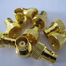 10x Позолоченные SMA разъем для BNC Женский Телевизионные антенны адаптер для Kenwood Icom Yaesu Alinco с подкладкой радио