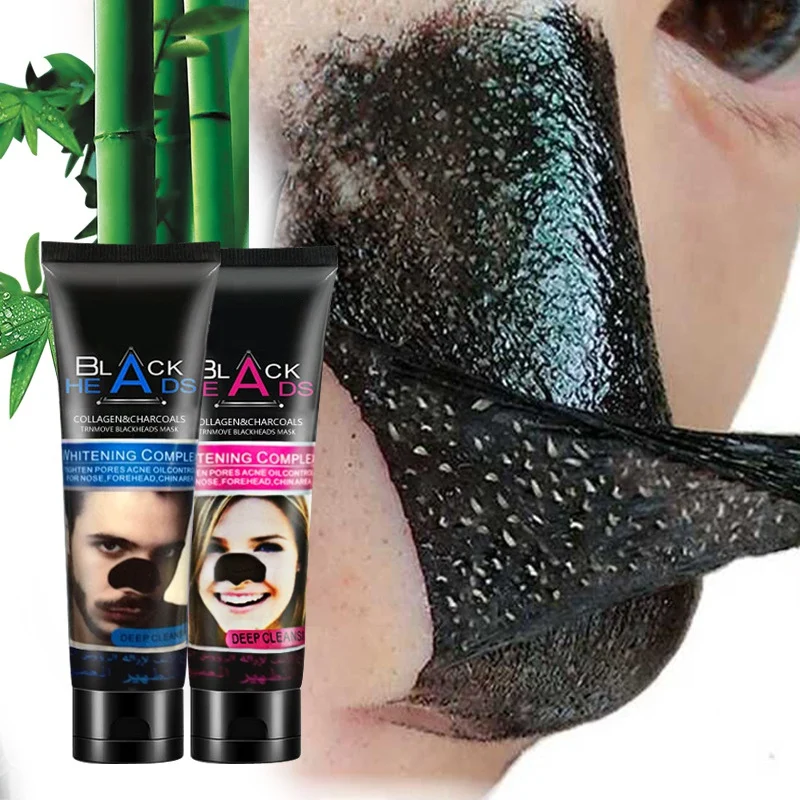 

Free Shipping Bamboo Charcoal Nose Mask Pore Strip Tearing Peeling Shrink Pores Blackhead Remover Suction Black Men/Women Mask