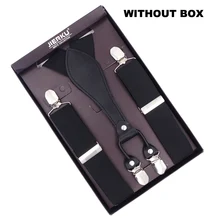 Мужские подтяжки черные кожаные подтяжки брюки ремень Ligas Мода Tirantes Bretelles Y-Back повседневные подтяжки 3,5*110 см