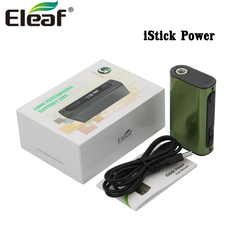 Новая цветная электронная сигарета Eleaf i Power iStick TC 80 Вт боксмод с аккумулятором 5000