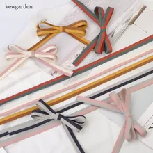 Kewgarden Саржевые полосы хлопчатобумажные ленты 10 мм вручную изготовленная лента DIY бант для волос атласная лента для одежды аксессуары упаковка Riband 10 ярдов