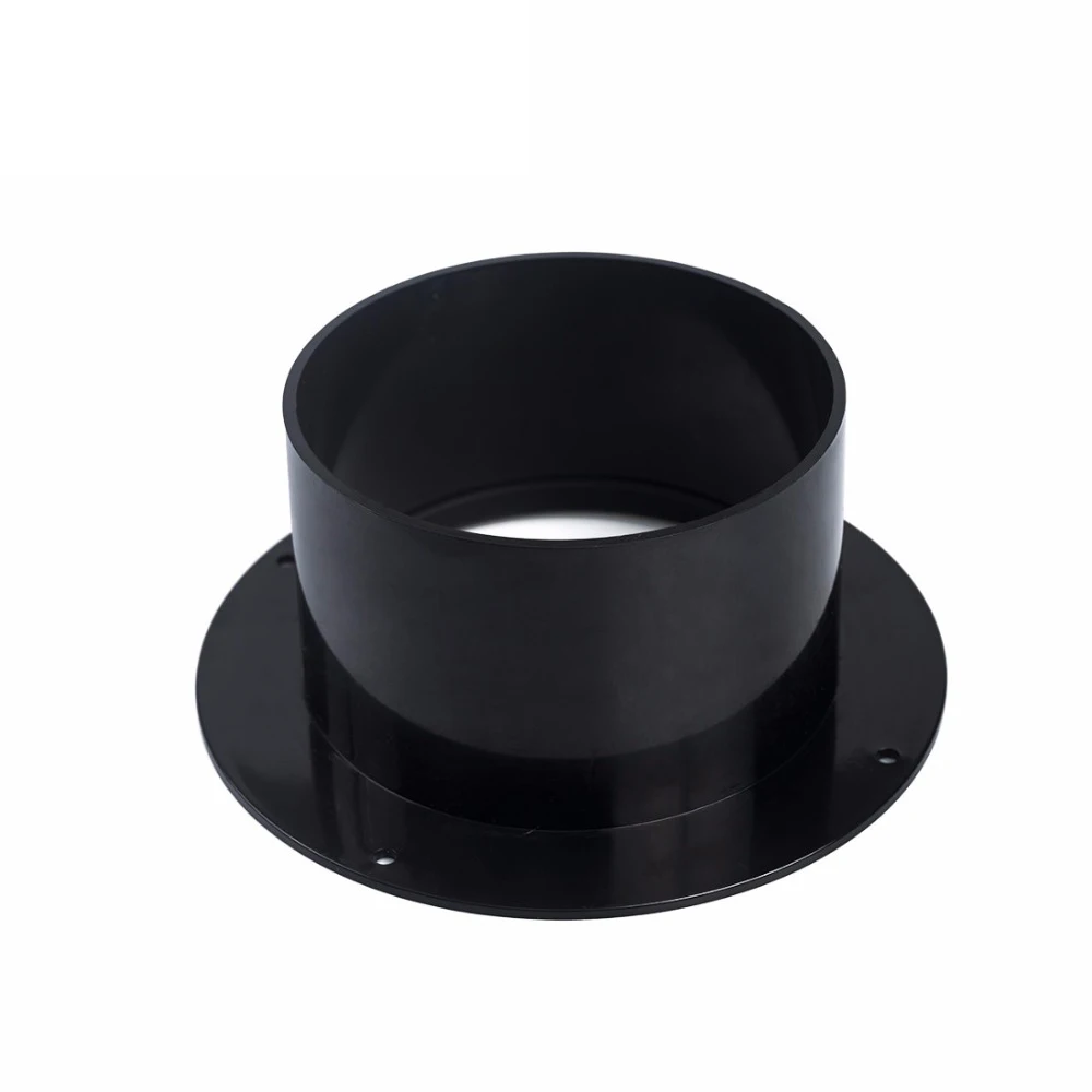 4-6inch ABS Flange Ventilation Connector Wall Range Hood Flange Adapter Duct Fan Connector Kitchen Air Vent Exhaust Tube Pipe