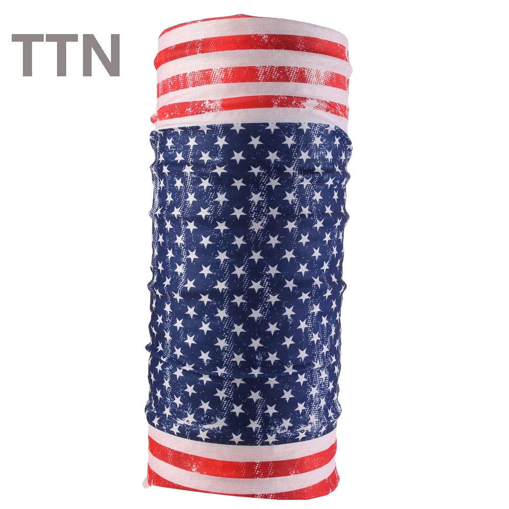 Multifunctional Seamless Tubular Magic Flag Bandanas Tube Scarf Gift