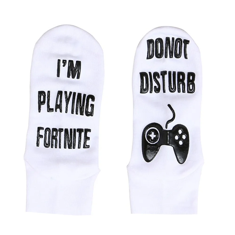 

Unisex Men Women Funny Socks Do Not Disturb Socks Boy Girl Low Cut Ankle Sock Cotton Casual Words Printed Socks 3.7