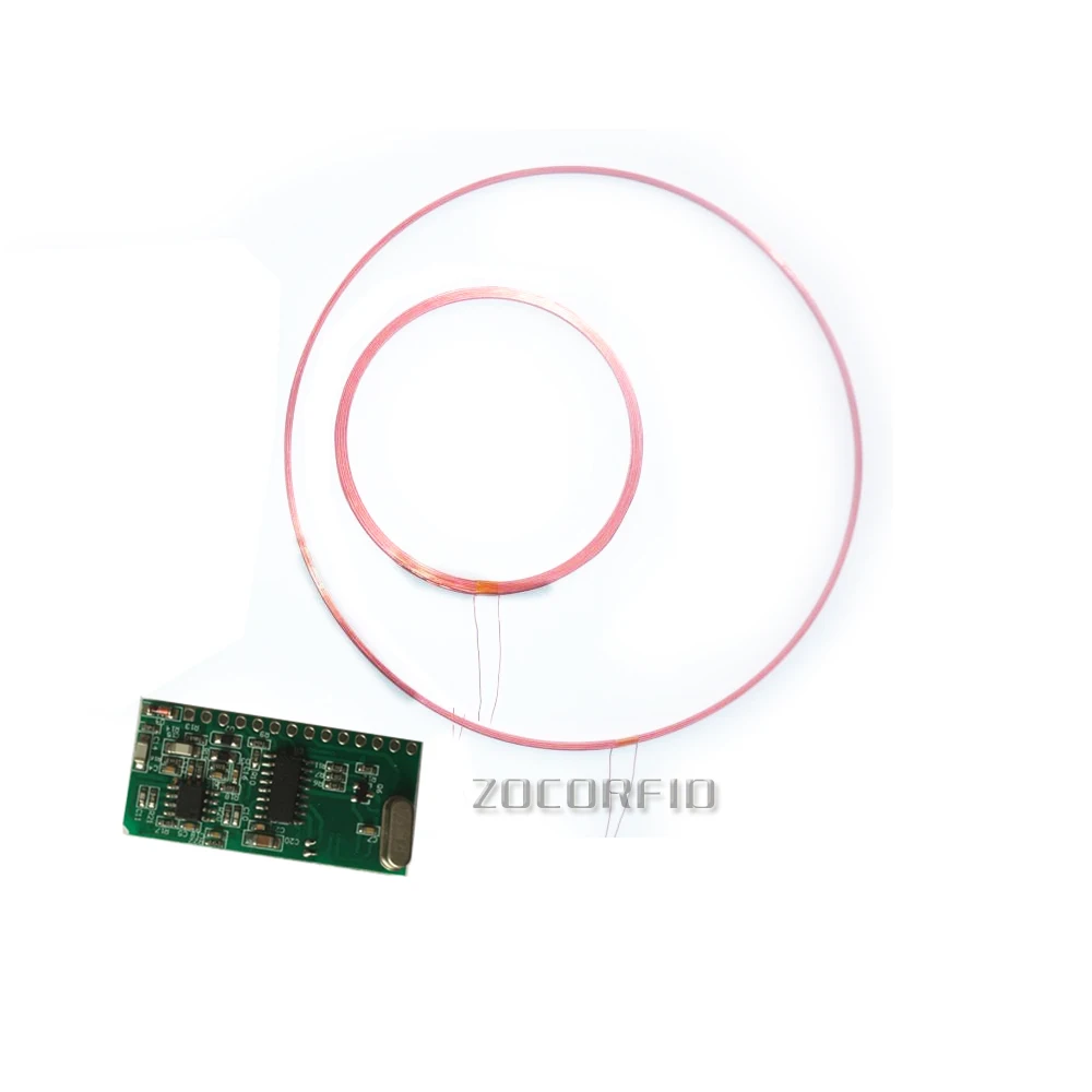 ISO11784/85 FDX/HDX 125-134.2KHZ Long distance RFID Animal Tag Reader Module TTL Interface 125 134 2khz rfid animal tags long distance rfid iso11784 11785 tag reader rs232 485 3 tags for test