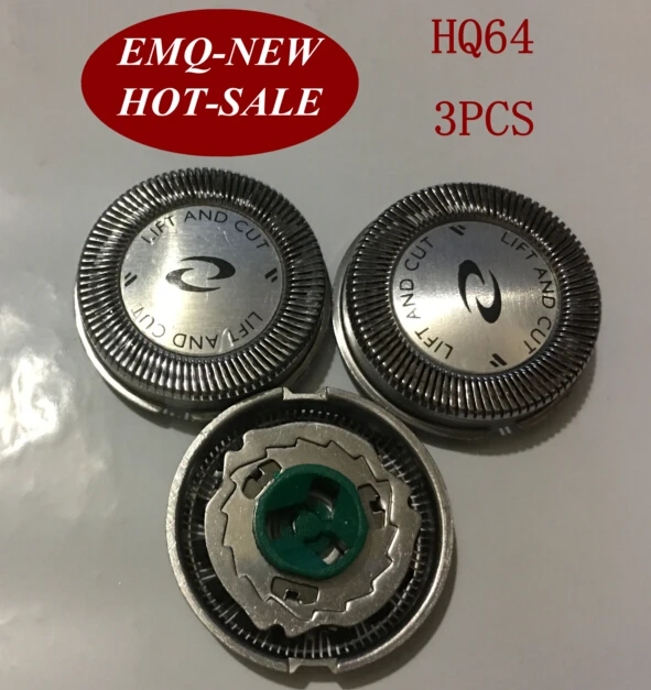 

3pcs HQ64 Replace Head razor blade for philips electric Shaver HQ54 HQ6070 HQ6073 7310XL PT710 HQ7325 HQ7340 PT715 PT725 PT720