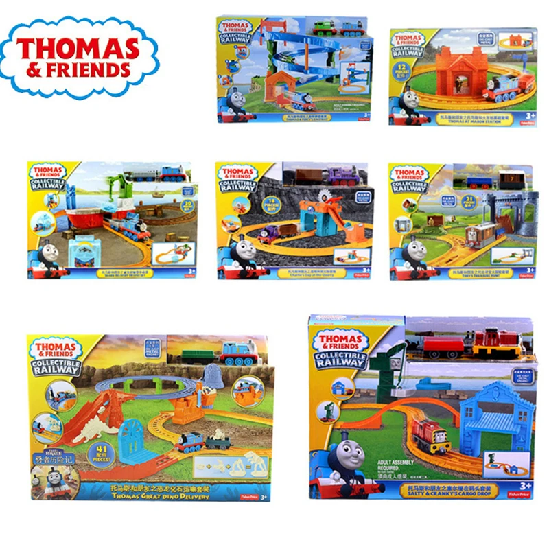 Бренд Томас каррос трек модели автомобилей поезд дети пластиковые металлические игрушки-автомобили-Томас и Друзья игрушки для детей Juguetes