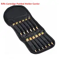 10PCS/lot Hunting Rifle Cartridge Carrier 12 Round Shells Folding Rifle Ammo Bag Bullet Holder .30-06 Shotgun Cartridge Wallet