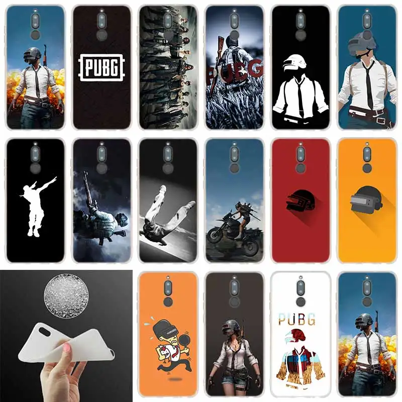 

soft silicone case pubg mobile stickers For Huawei Mate 20 10 Lite 20 pro s Nova 3 4 3i y9 y6 y5 y7 pro 2019 2018 2017 20X Cover