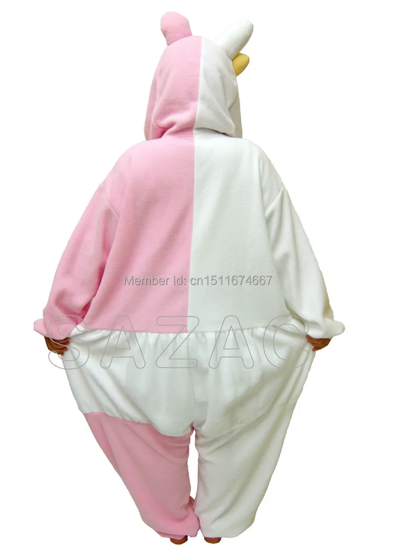 Флисовая Пижама кигуруми костюм Danganronpa Dangan Ronpa Monokuma & Monomi одежда на Хэллоуин
