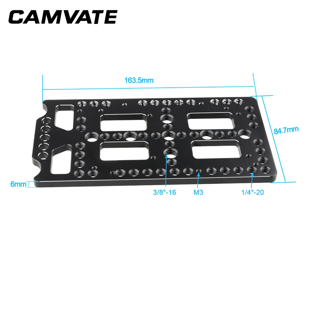 CAMVATE V замок Монтажная пластина питания сплиттер с 15 мм стержень зажим C1524