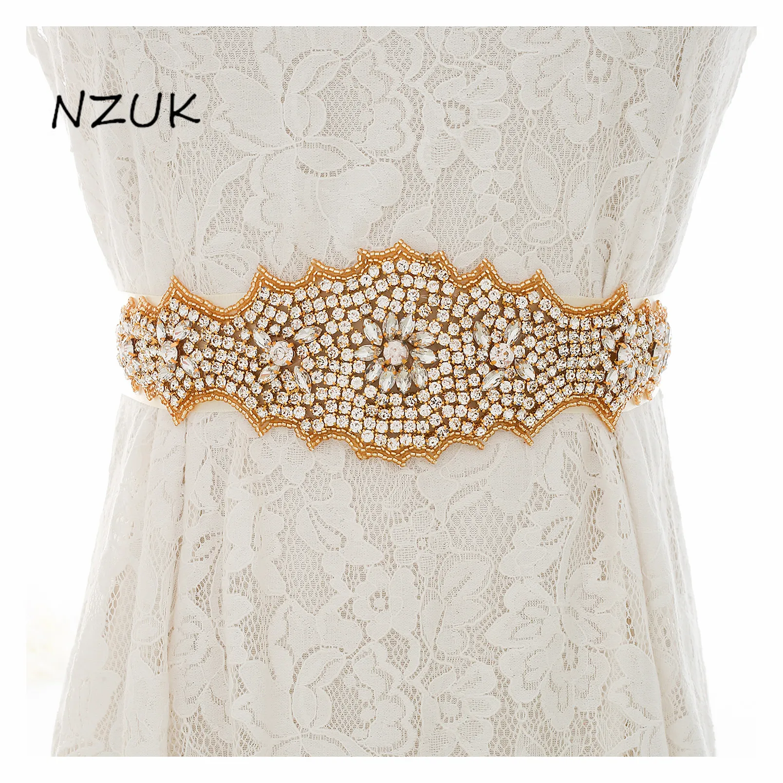 

Wedding Belt Sash Gold Crystal Bridal Belt Rhinestones Wedding Sash For Bridal Bridesmaid Dresses ZZY124G