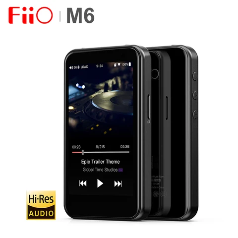 Res-baseado em Android Player com Aptx Apoio e Wifi Fiio Music Ldac Hifi Bluetooth Audio Usb – Dac Dsd Jogo Aéreo m6 hi hd