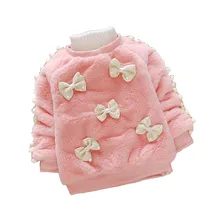 BibiCola/Детские свитера с круглым вырезом для девочек; милый зимний бархатный свитер для девочек; теплый пуловер для девочек; свитера; одежда