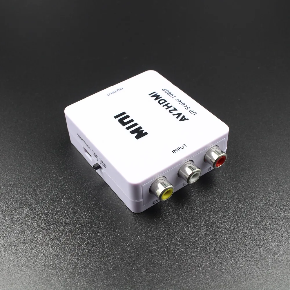 DOITOP Composito RCA AV HDMI CVBS a HDMI Adattatore Convertitore Supporto HD 720P 1080P AV a HDMI M