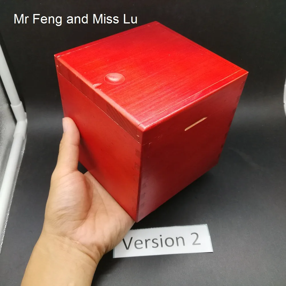 

Version 2nd Wooden Magic Box Puzzle Secret Box Brainteaser Toy With Special Mechanism Training Patience Game Size 13 cm