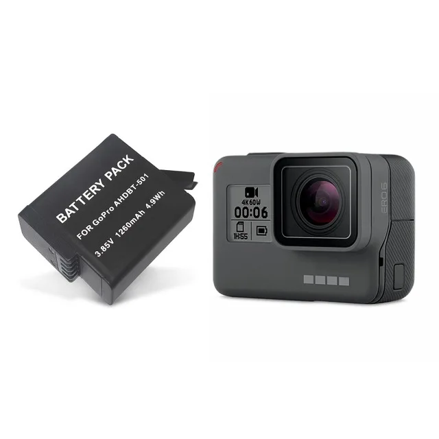 AHDBT-501 Аккумулятор для экшн-камеры GoPro Hero 567 1260 mAh 3 8 V CE одобренный безопасности |