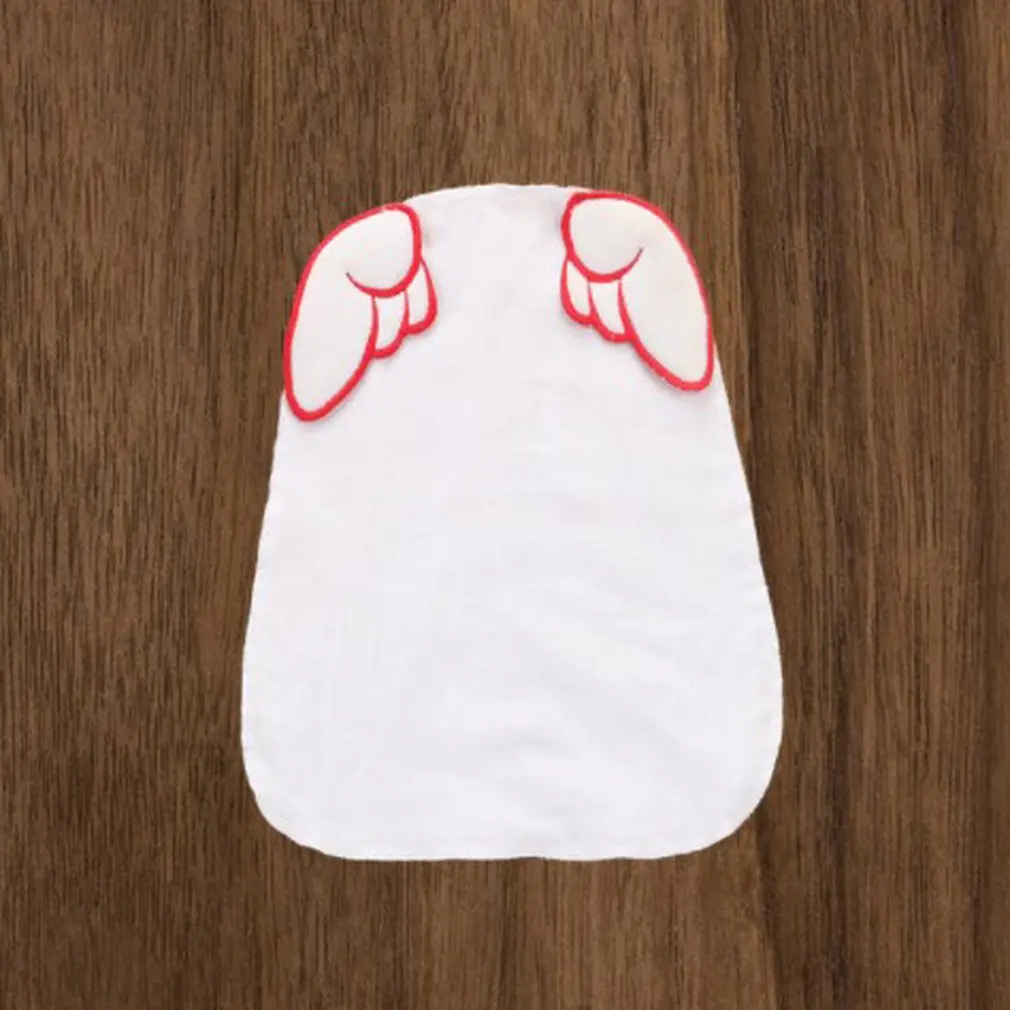 Baby Sweat Towel Infant Soft Back Dry Wipe Cloth Angel Wings Baby Back