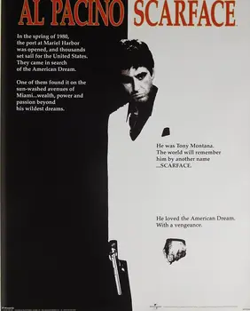

Al Pacino Scarface Movie SILK POSTER Decorative Wall paint 24x36inch