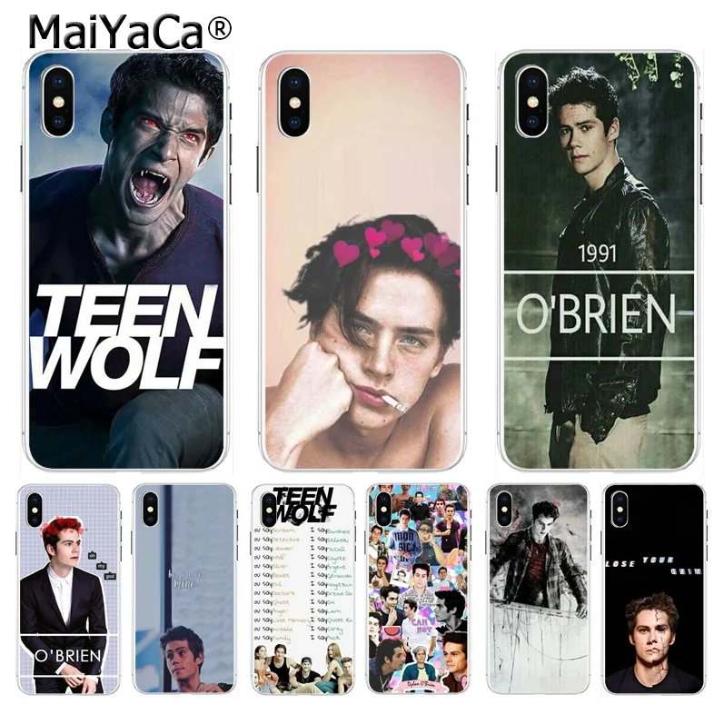 MaiYaCa Dylan Oɻrien Teen Wolf DIY Окрашенные аксессуары для телефонов Чехол iPhone 8 7 6 6S Plus X XS max