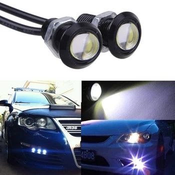 

Safego 2pcs 23mm White led light Eagle Eye led DRL 3w Daytime Running Light LED DRL Daytime Lights Parking reverse backup revers
