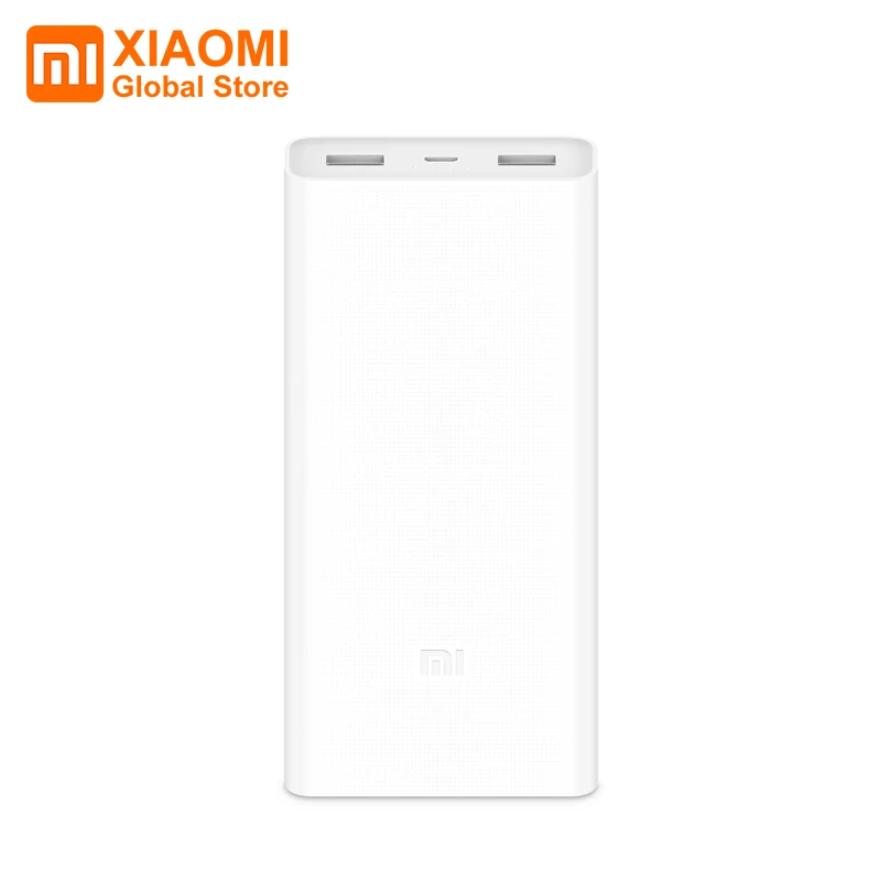 

Xiaomi Mi Power Bank 2C 20000mAh Large Capacity Dual USB Output High Quality Lithium Polymer Battery for Phone Charging