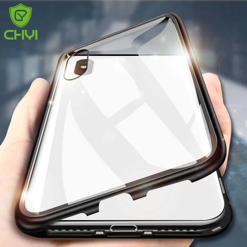 Хит продаж 360 магнитный поглощающий чехол CHYI для Huawei P30 P30pro из закаленного стекла