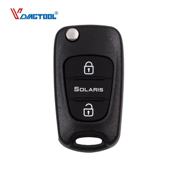 

VDIAGTOOL 3 buttons remote car key shell blank fob case new Replacement Key Case For Kia Solaris Transponder Key Shell