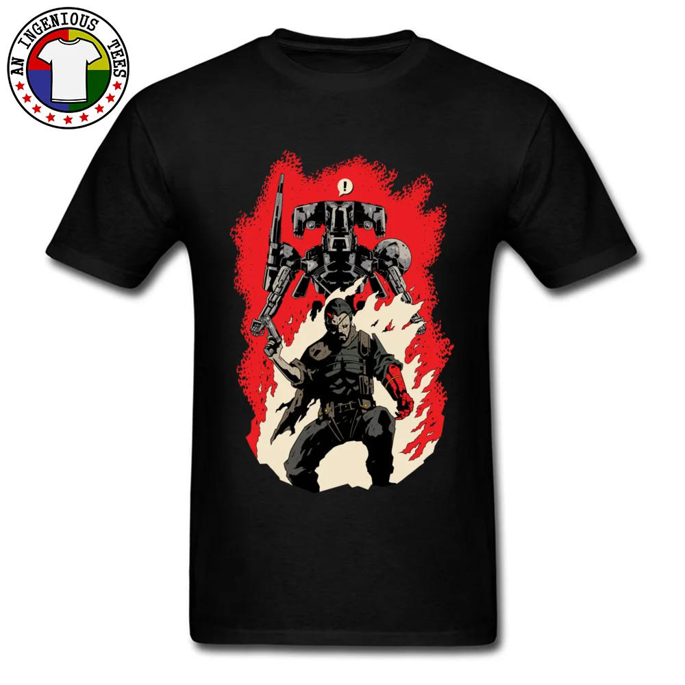  Male T Shirt Hellboss Classic Tops T Shirt Pure Cotton Crew Neck Short Sleeve Cool T Shirt Fall Wholesale Hellboss black