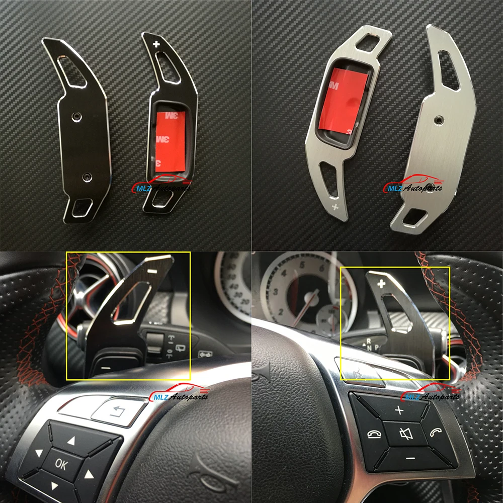 

Paddle Shifter Extensions Sticker Trims Cover For Mercedes CLS class W218 2011 2012 2013 2014 2015 Benz Type A Aluminium Alloy
