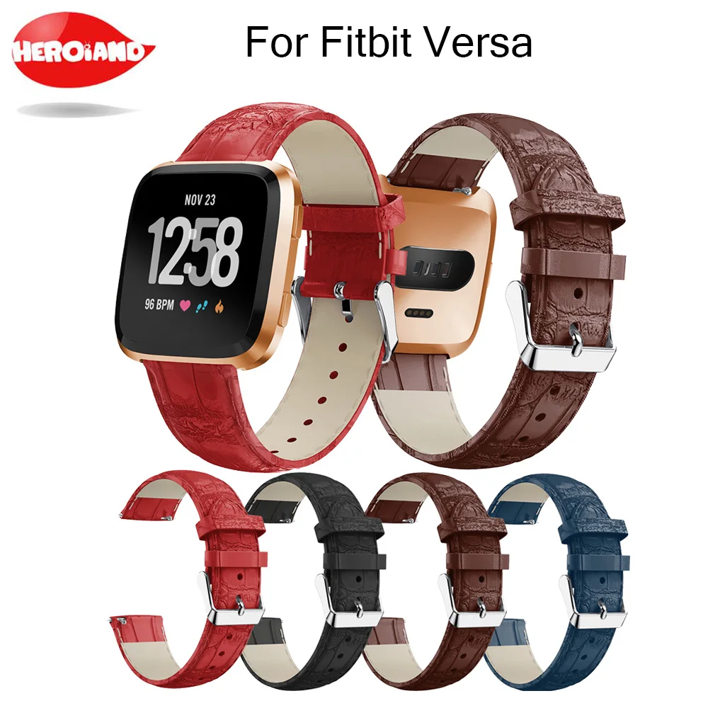 

New Replacement Leather strap For Fitbit versa Replacement band wristband Watch strap belt for fitbit versa Tracker accessories