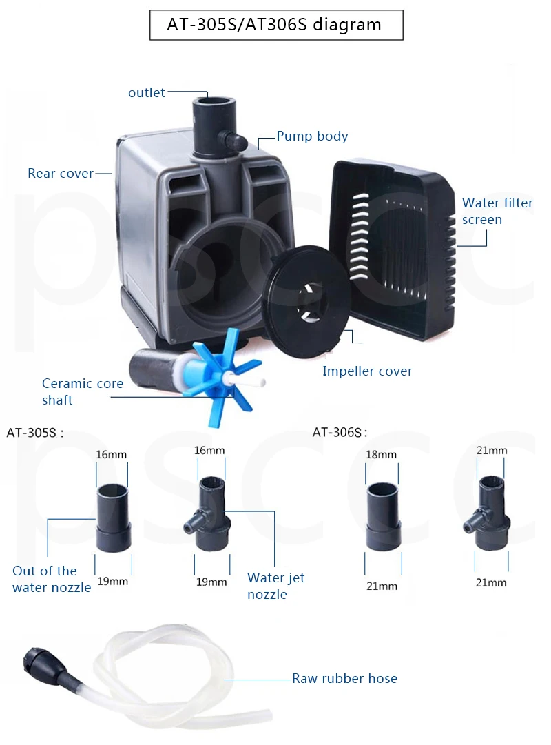 Атман AT-301 AT-302 AT-303 AT-304 AT-305 AT-306 аквариумный водяной насос 220V аквариумным насосом аквариумных рыб для погружной насос