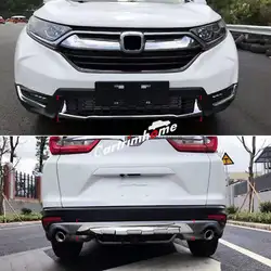 Спереди + заднего бампера протектор опорная плита крышка 2 шт. для Honda CR-V CRV 2017 2018