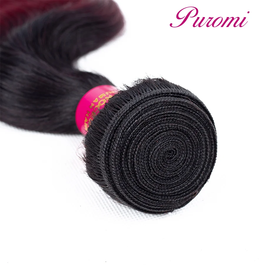Ombre Indian Human Hair 3 Bundle Deals 1B/27 Body Wave Hair Bundles Puromi 100% Remy Hair Extensions Ombre Indian Human Hair 3 Bundle Deals 1B/27 Body Wave Hair Bundles Puromi 100% Remy Hair Extensions