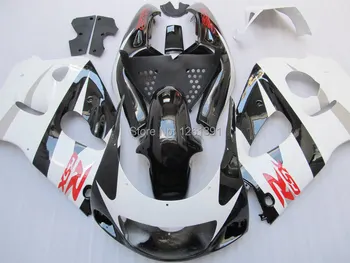 

For SUZUKI GSX-R600 96 97 GSX R600 96-00 GSXR 600 98 99 00 GSXR600 96 1996 1997 1998 1999 2000 Fairing Black White