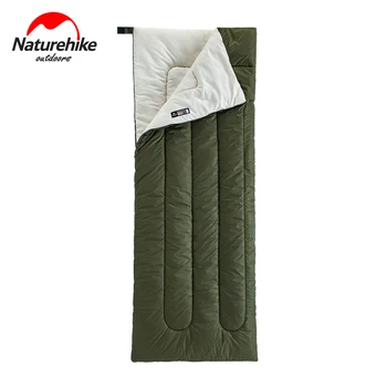 Naturehike Sleeping Bag Ultralight Compact Waterproof Cotton Sleeping Bag Backpacking Hiking Camping Sleeping Bag Camping Gear naturehike new waterproof thicken goose down square sleeping bag outdoor hiking camping envelope style ultra light sleeping bag