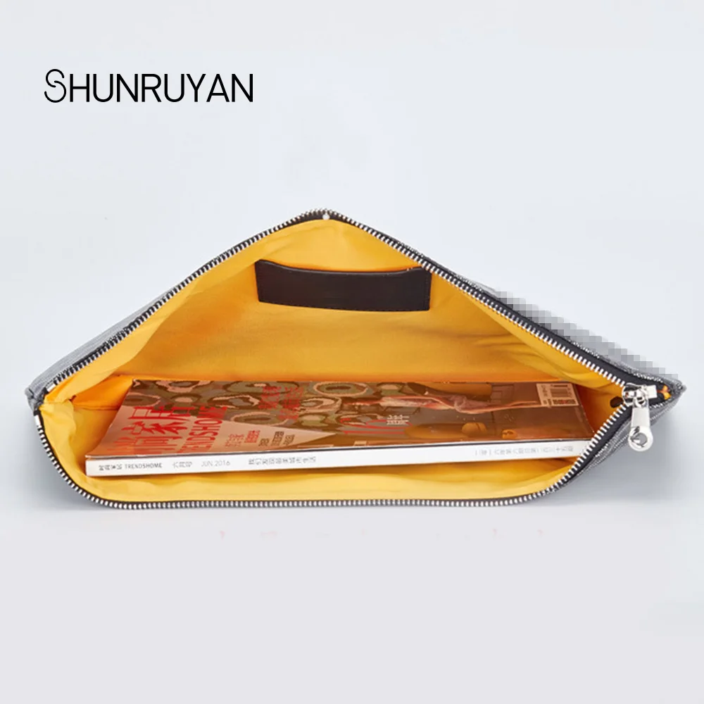 SHUNRUYAN 2019 new quality bag day with hand bag female casual zipper lady bag envelope clutch bag