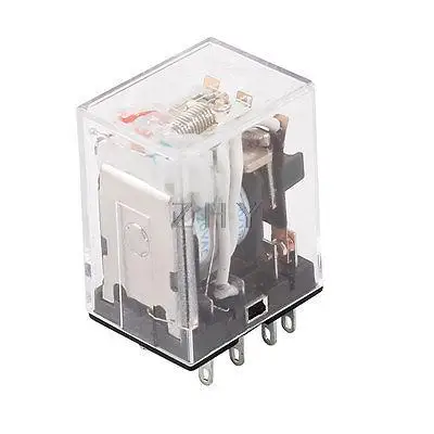 HH53PL AC 110 V/120 V Катушка 11-контактный 3PDT красный светодиодный свет электромагнитное