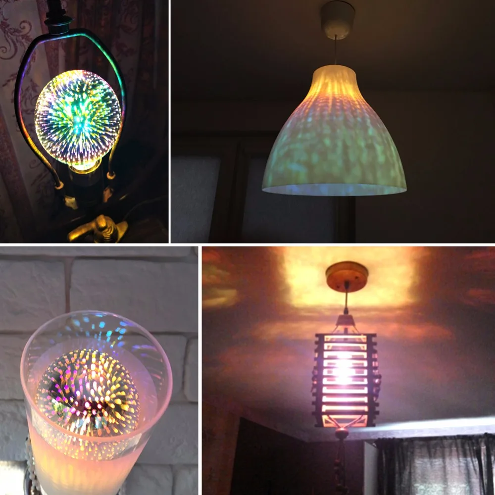 Светодиодные 3D лампы AmmToo ST64 E27 85 265 в|led lights decoration|light decorationluces de navidad |