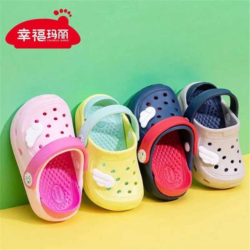 

2019 kids boys croc shoes girls summer PVC sandals baby flip flops light weight beach garden clogs children slippers