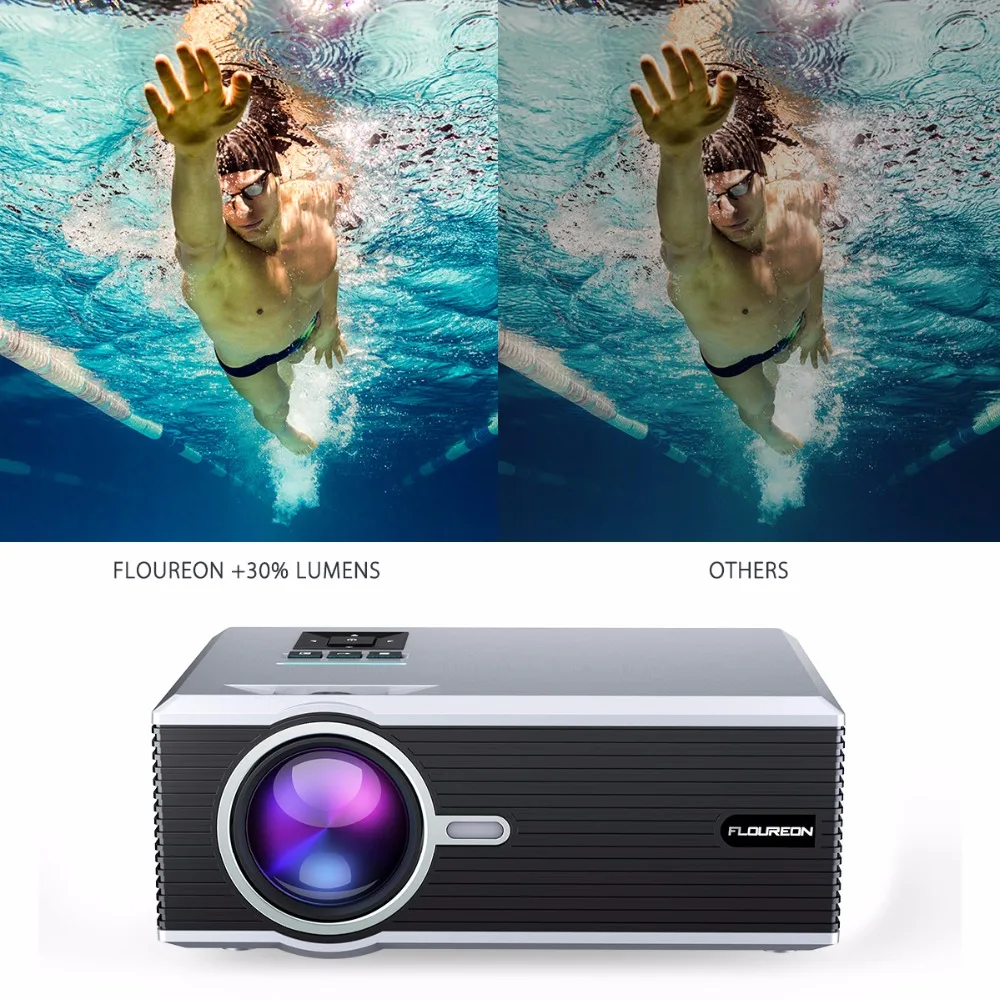 Exquizon Floureon BL88 портативный проектор светодиодный для кинотеатра видео цифровой HD