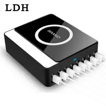 LDH настольное зарядное устройство 8 портов USB Аксессуары для мобильных телефонов Qi Беспроводное зарядное устройство для поездок для мобильных телефонов многофункциональная зарядная станция