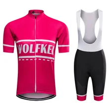 WOLFKEI женский велотренажер Джерси комплект шорты быстросохнущая кофта для велоспорта Одежда для велоспорта с гелевой подкладкой комплекты на бретельках Ropa Ciclismo