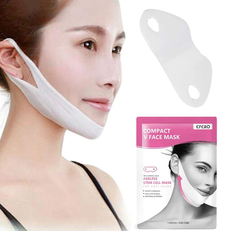 

Efero 1Pc Lift Peel-off Mask V Shaper Face Slimming Mask Lifting Face Mask Face Slim Chin Check Neck Bandage Skin Care TSLM1
