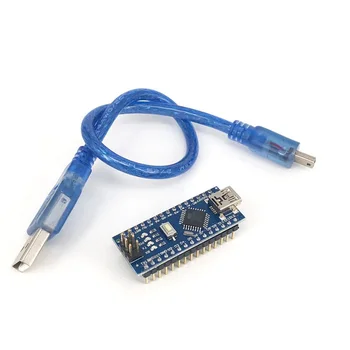 

1set Nano V3.0 CH340 Improved Atmega328P USB To TTL Development Board For Arduino MINI Interface With Cable